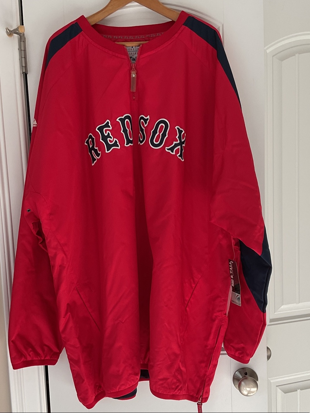 Red Sox Pullover Genuine Jacket by Majestic Athletic